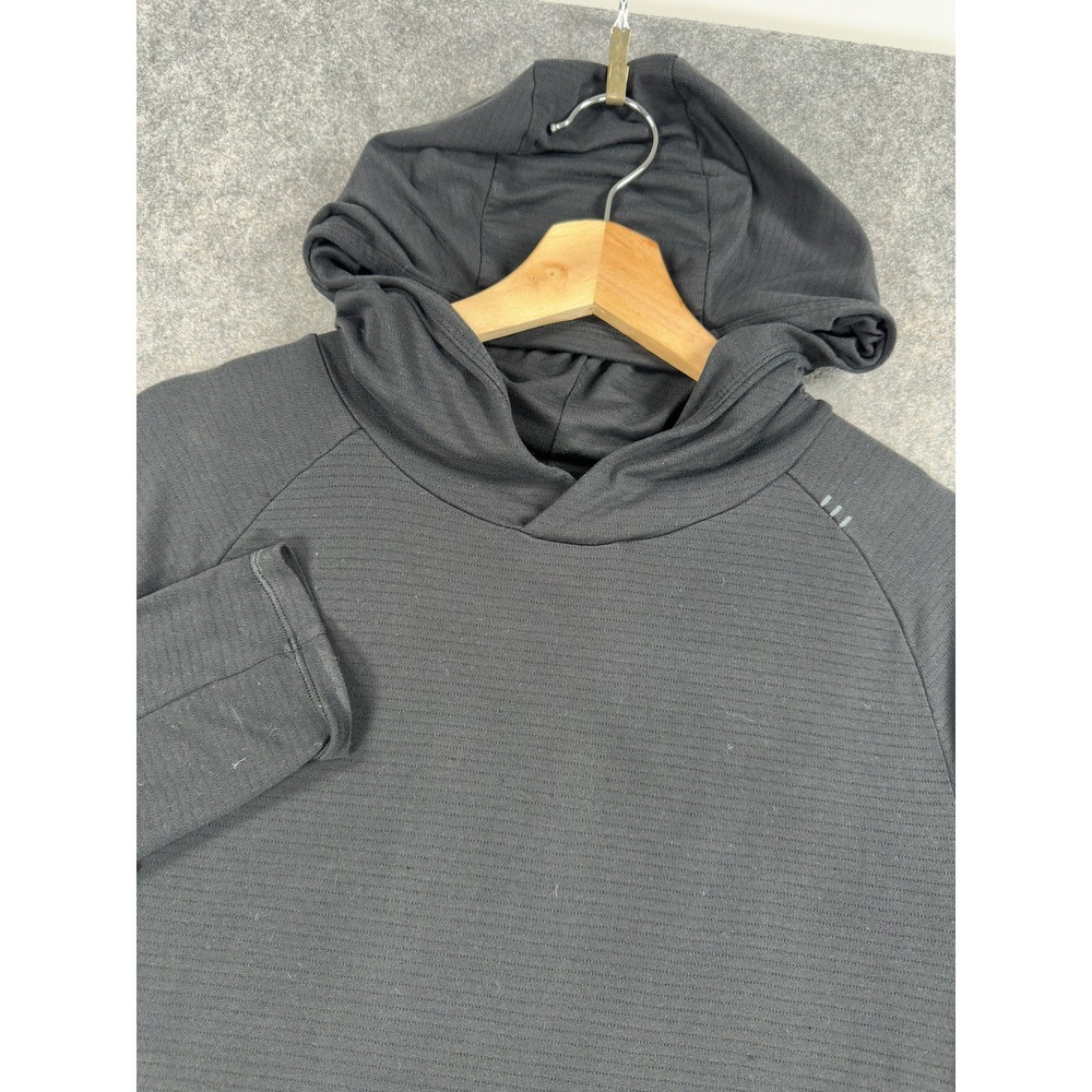 Lululemon Hoodie Mens Medium Black Lightweight Jersey Pullover Better Each Day
